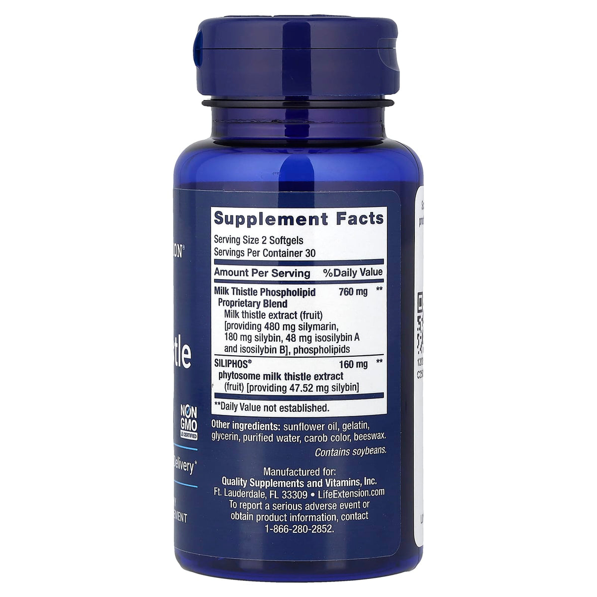 Life Extension Advanced Milk Thistle 60 Softgels