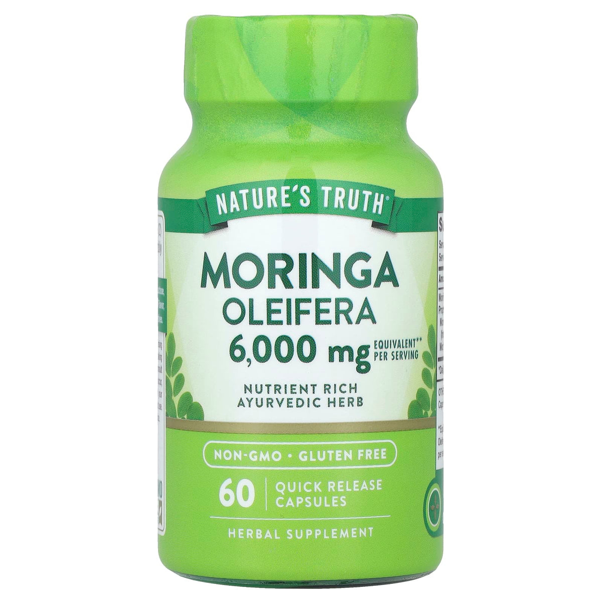 Natures Truth Moringa Oleifera 3000 mg 60 Capsules