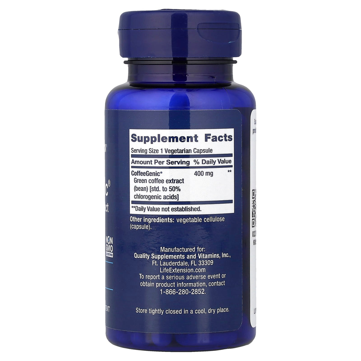 Life Extension CoffeeGenic Green Coffee Extract 400 mg 90 Capsules