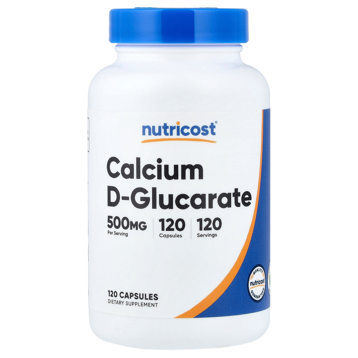 Nutricost كالسيوم دي-جلوكارات 500 ملجم، 120 كبسولة