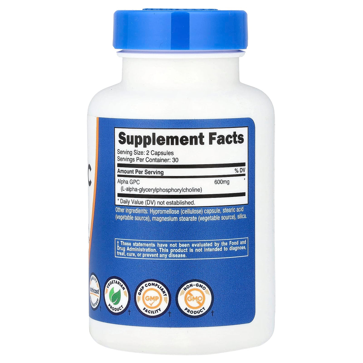 Nutricost Alpha GPC 600 mg 60 Capsules