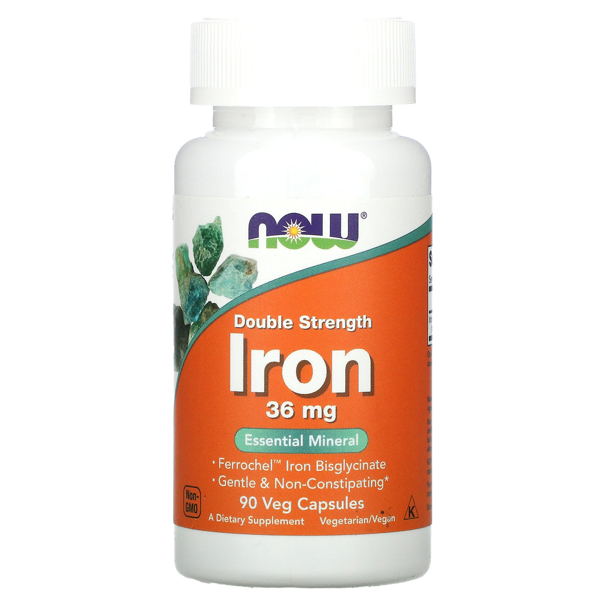 NOW Iron 36 mg 90 Capsules