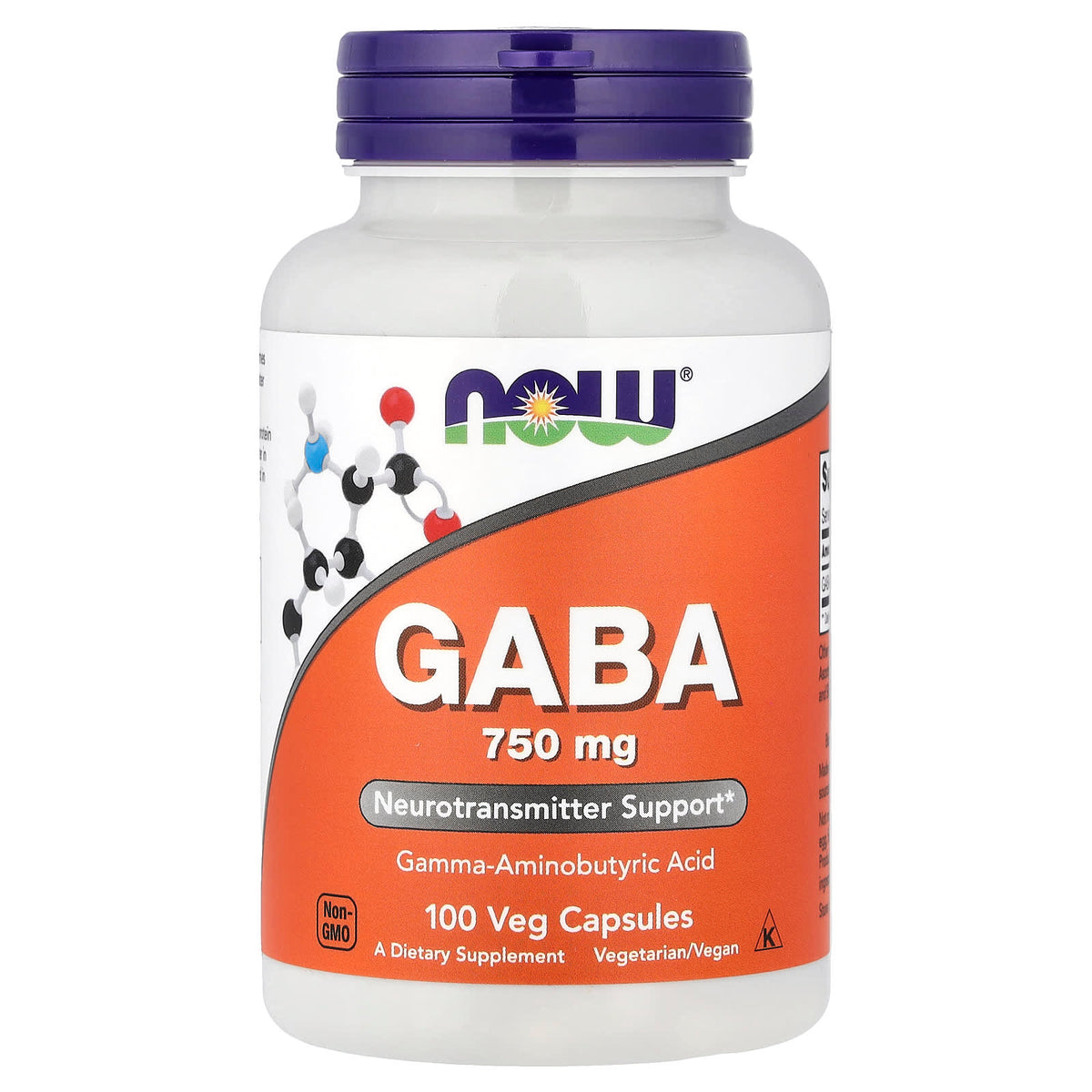 NOW GABA 750 mg 100 Capsules