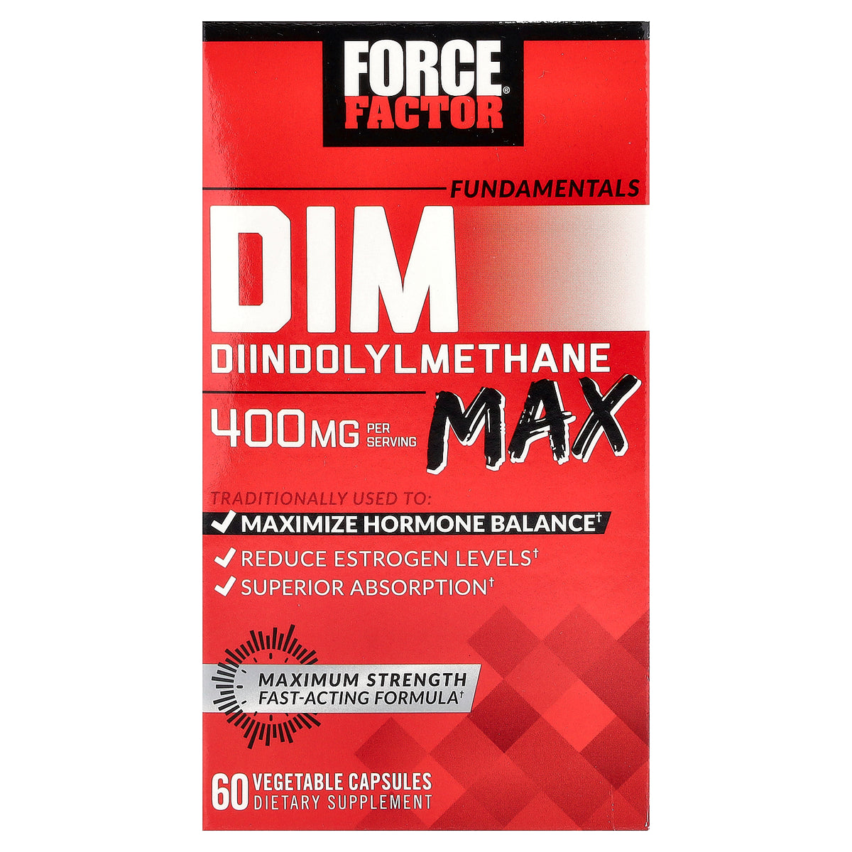 Force Factor Fundamentals DIM Max 60 Capsules
