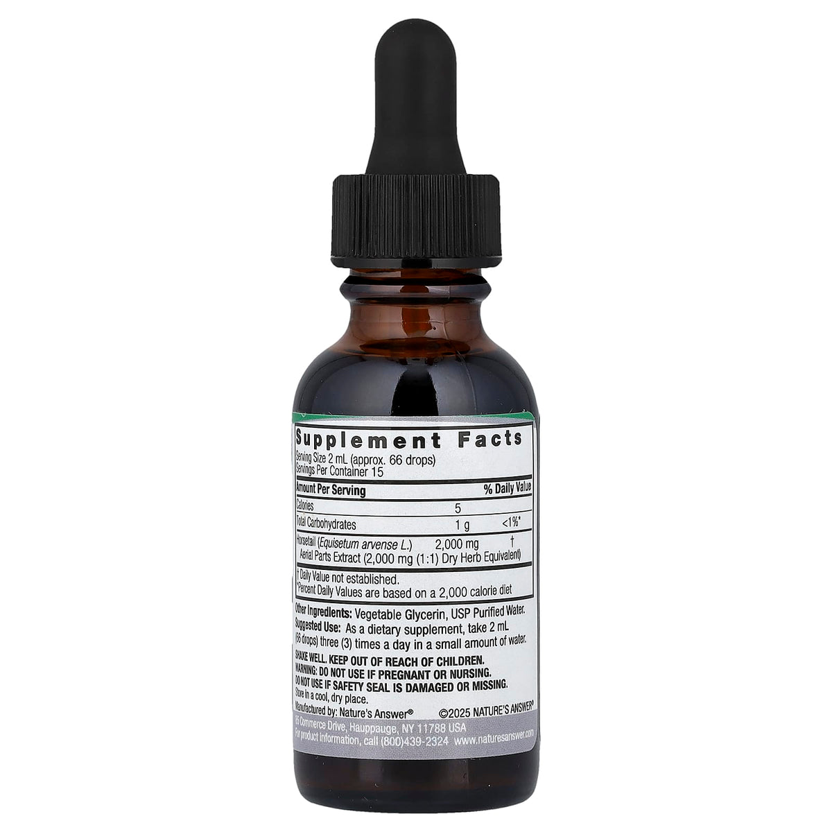 Natures Answer Horsetail Extract Alcohol-Free 2000 mg 30 ml