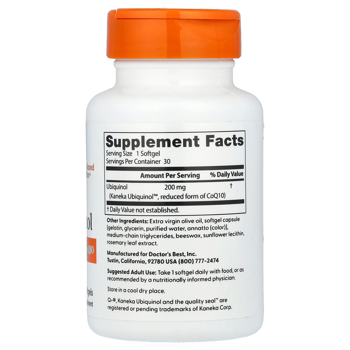 Dr Best Ubiquinol 200 mg 30 Softgels
