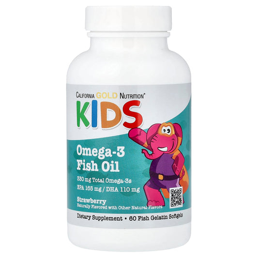 California Gold Kids Omega-3 Fish Oil 60 Softgels