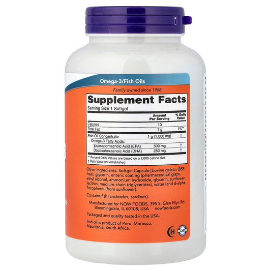 NOW Ultra Omega-3 Fish Oil 180 Softgels