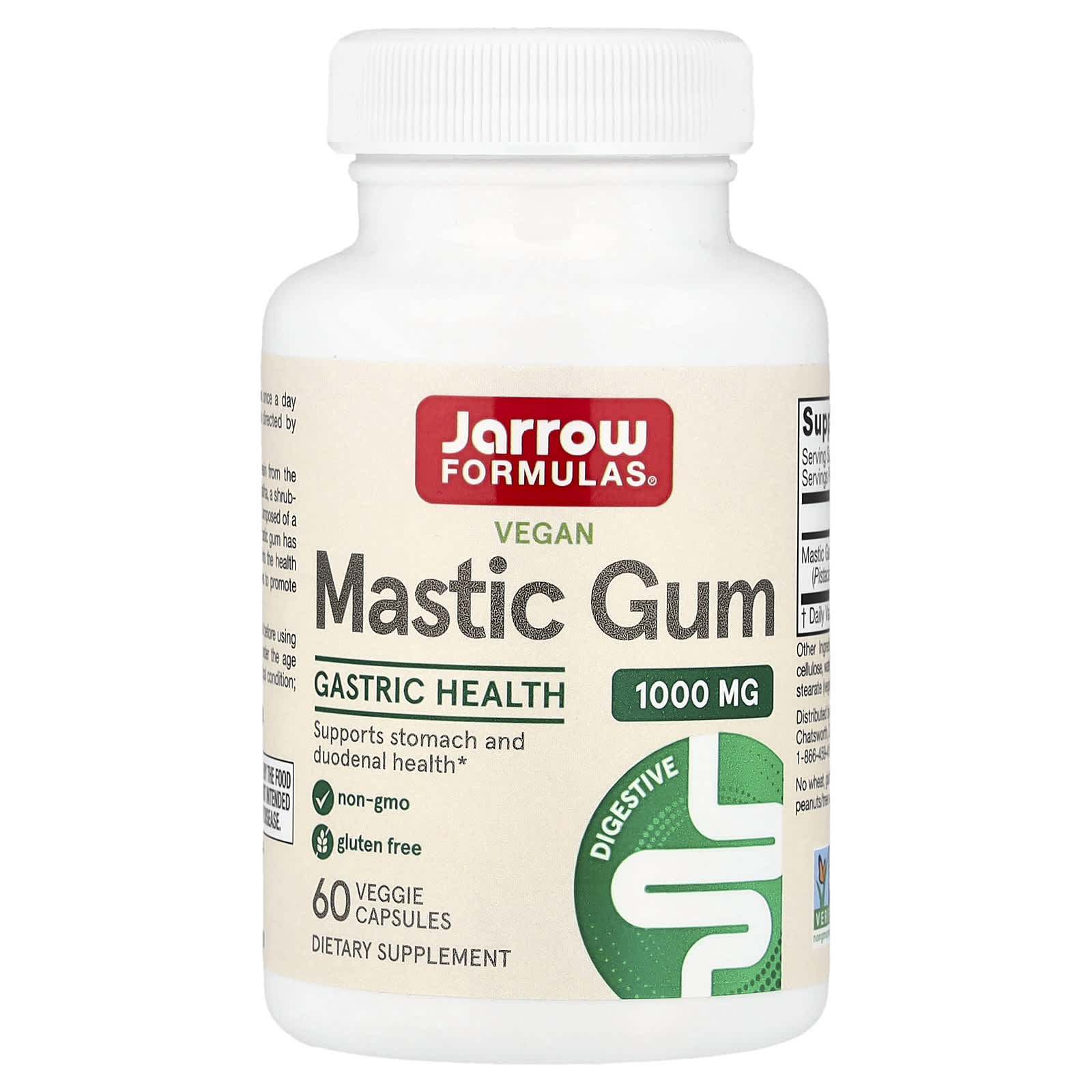 Jarrow Formulas Mastic Gum 500 mg 60 Capsules