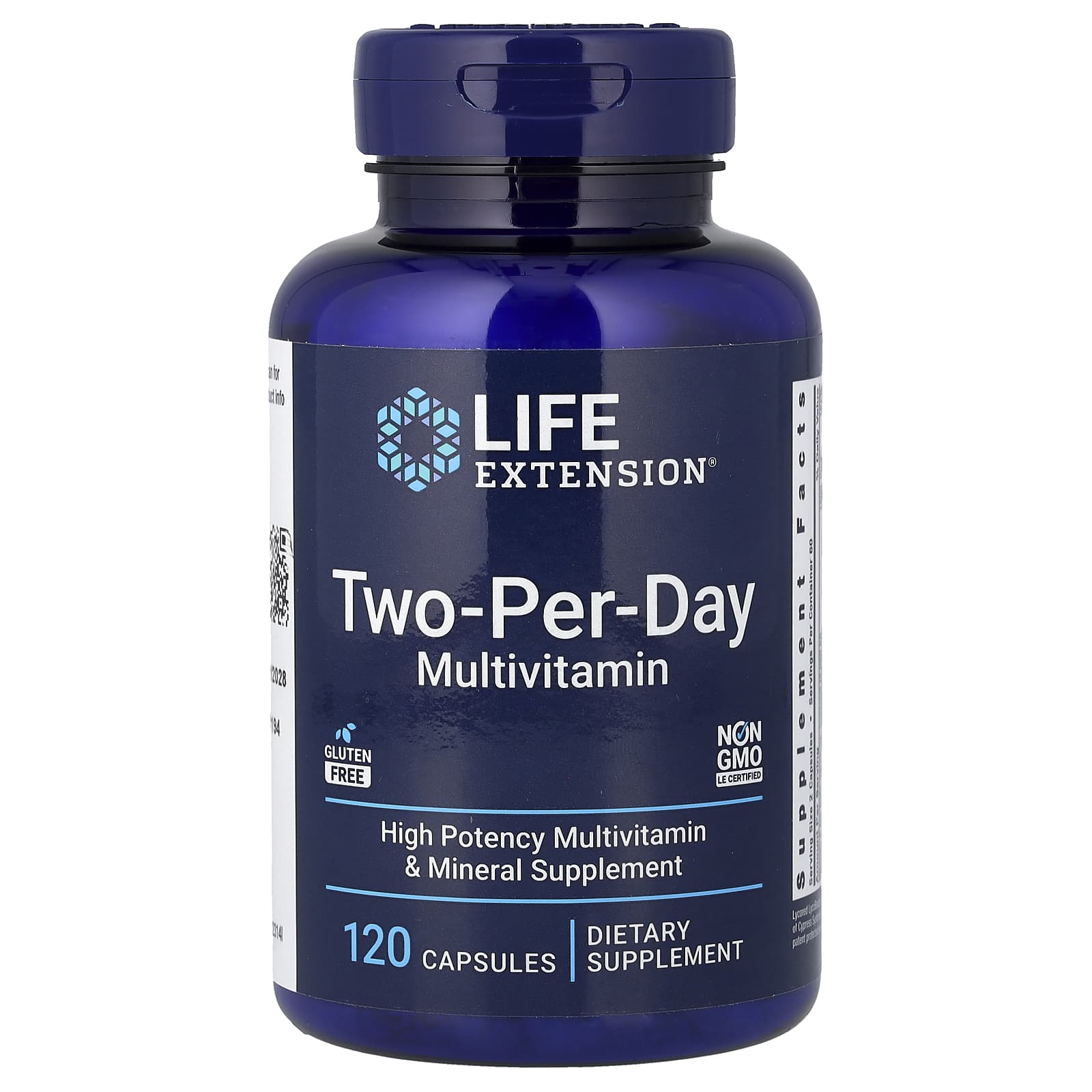 Life Extension Two-Per-Day Multivitamin 120 Capsules