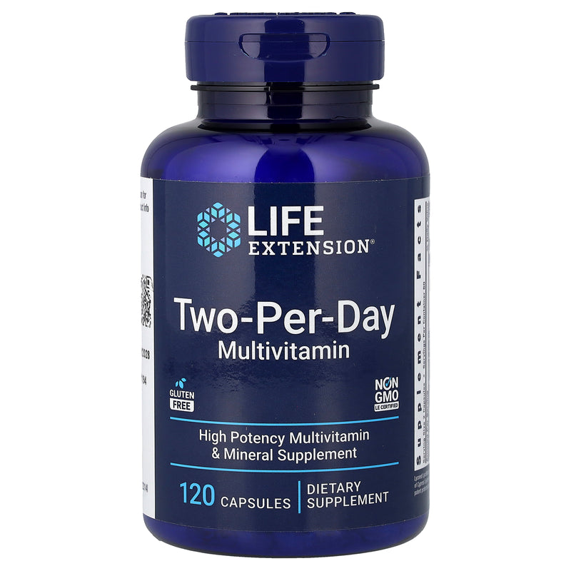 Life Extension Two-Per-Day متعدد الفيتامينات، 120 كبسولة