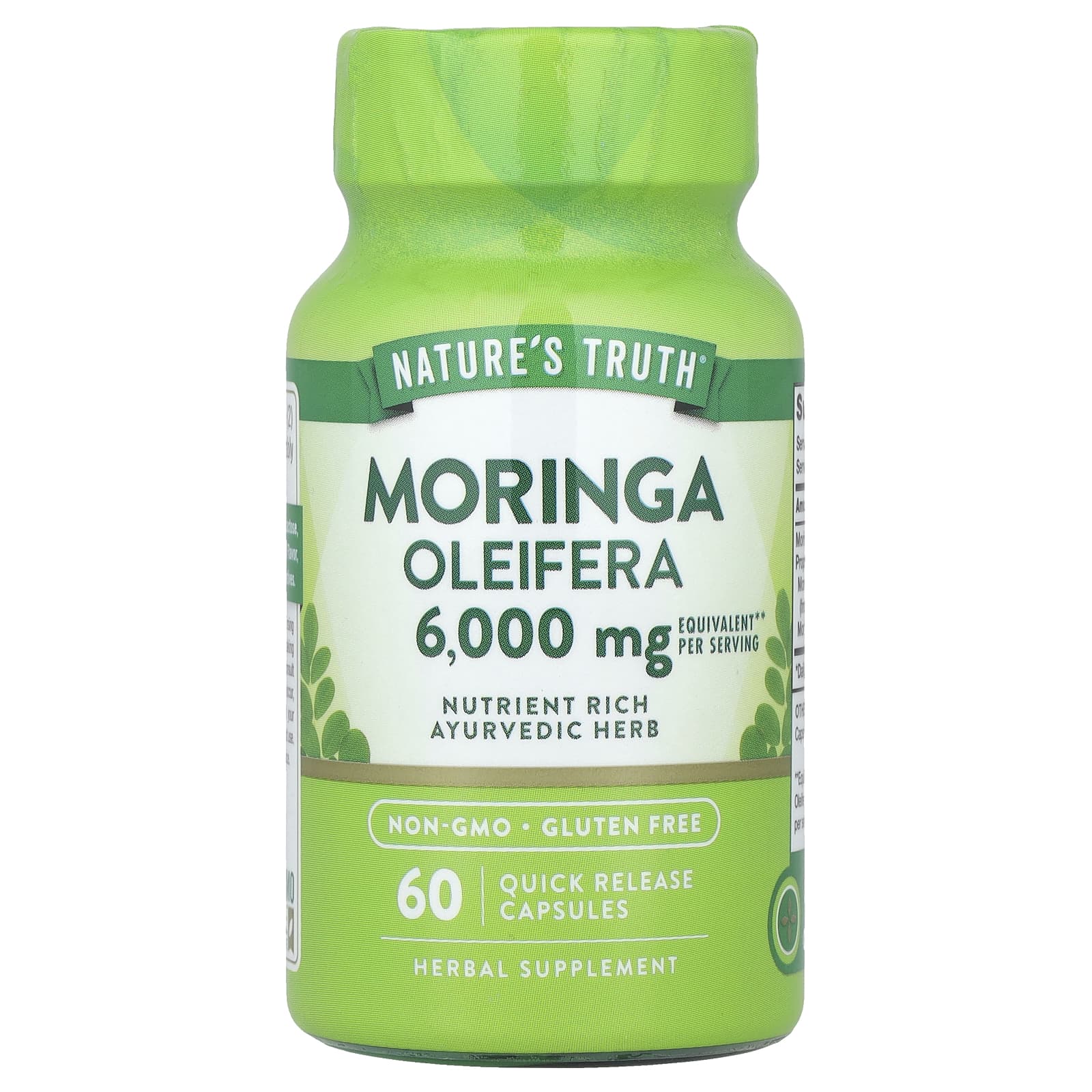 Natures Truth Moringa Oleifera 3000 mg 60 Capsules