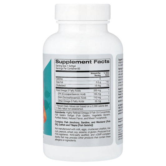 California Gold Kids Omega-3 Fish Oil 60 Softgels