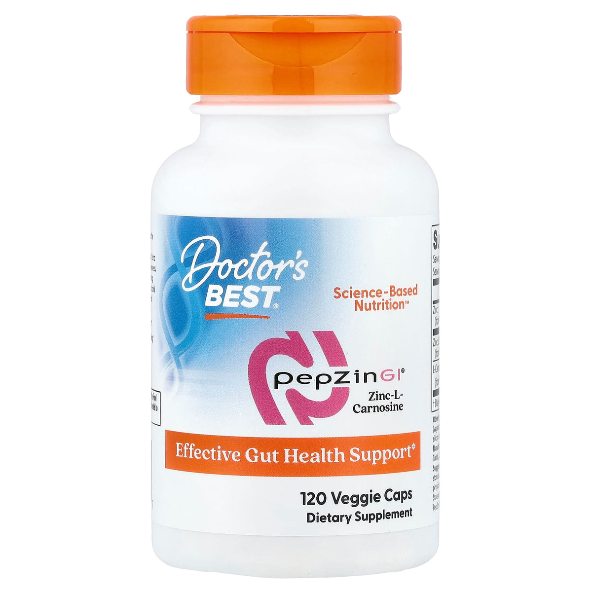 Dr Best PepZin GI Zinc-L-Carnosine 120 Capsules