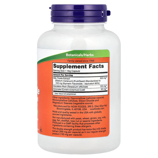 NOW Milk Thistle Extract 300 mg 200 Capsules