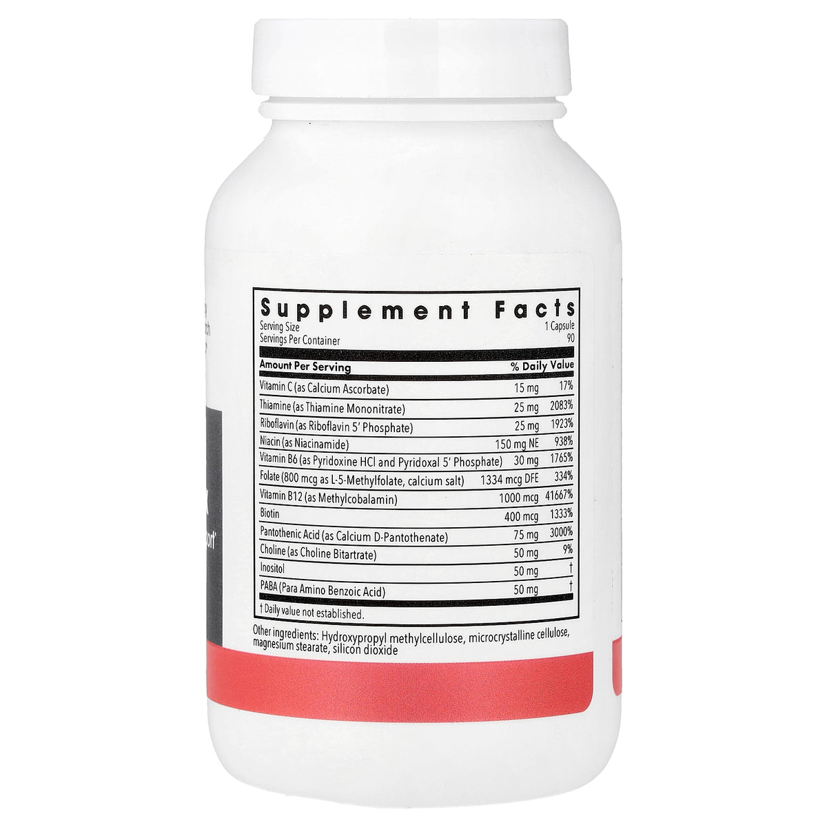 Metabolic Maintenance مركّب فيتامينات B، 90 كبسولة نباتية — صورة 2