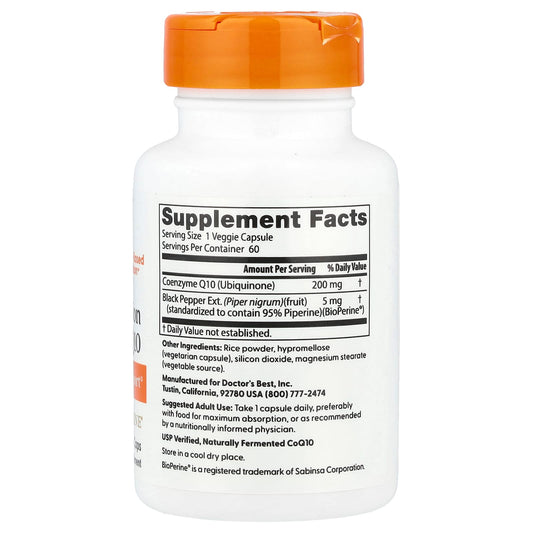 Dr Best CoQ10 200 mg 60 Capsules