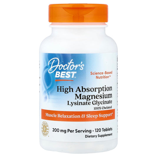 Dr Best Magnesium Lysinate Glycinate 100 mg 120 Tablets