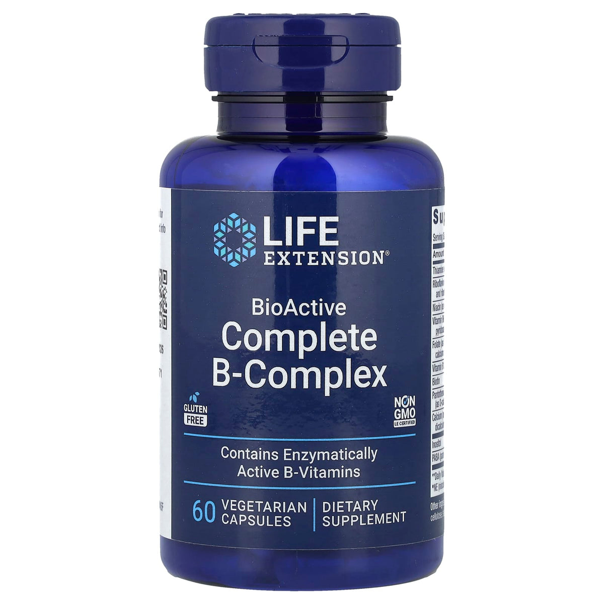 Life Extension BioActive Complete B-Complex 60 Capsules