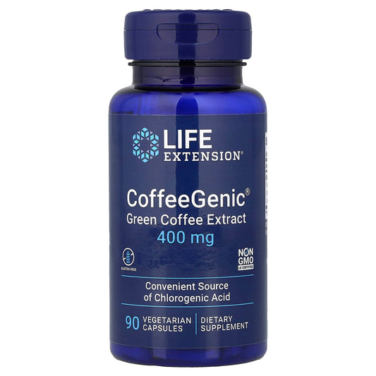 Life Extension CoffeeGenic Green Coffee Extract 400 mg 90 Capsules