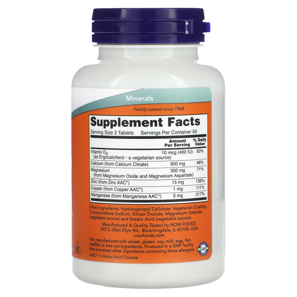 NOW Foods سترات الكالسيوم، 100 قرص — صورة 2