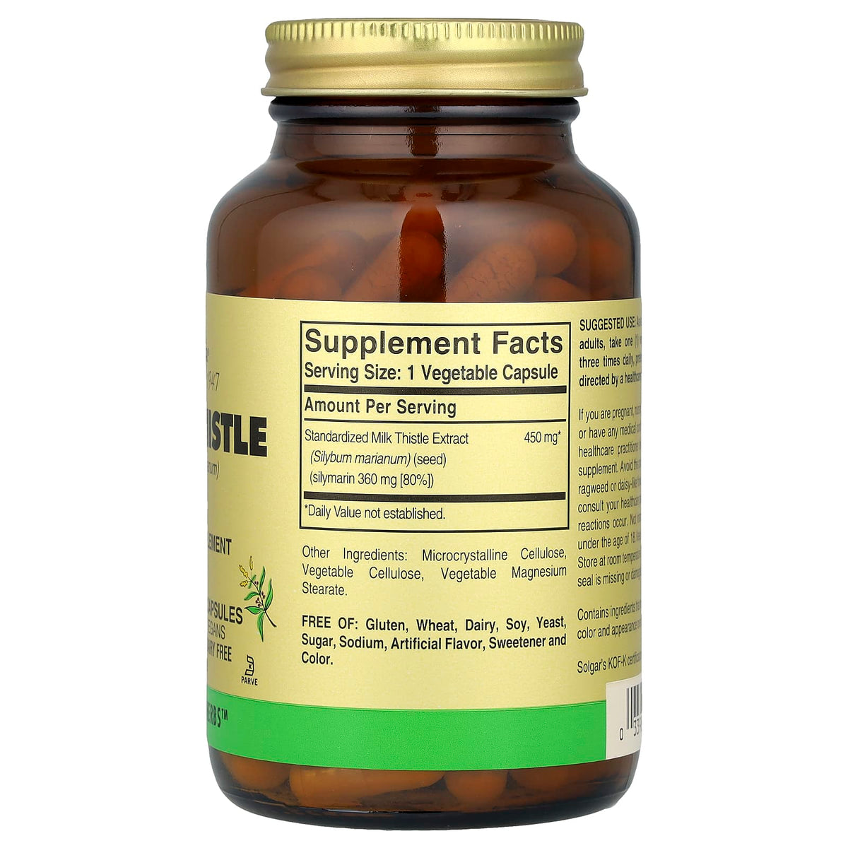 Solgar Milk Thistle 100 Capsules