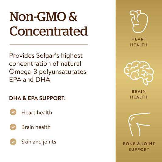Solgar Omega 3 EPA & DHA Triple Strength 950 mg 100 Softgels