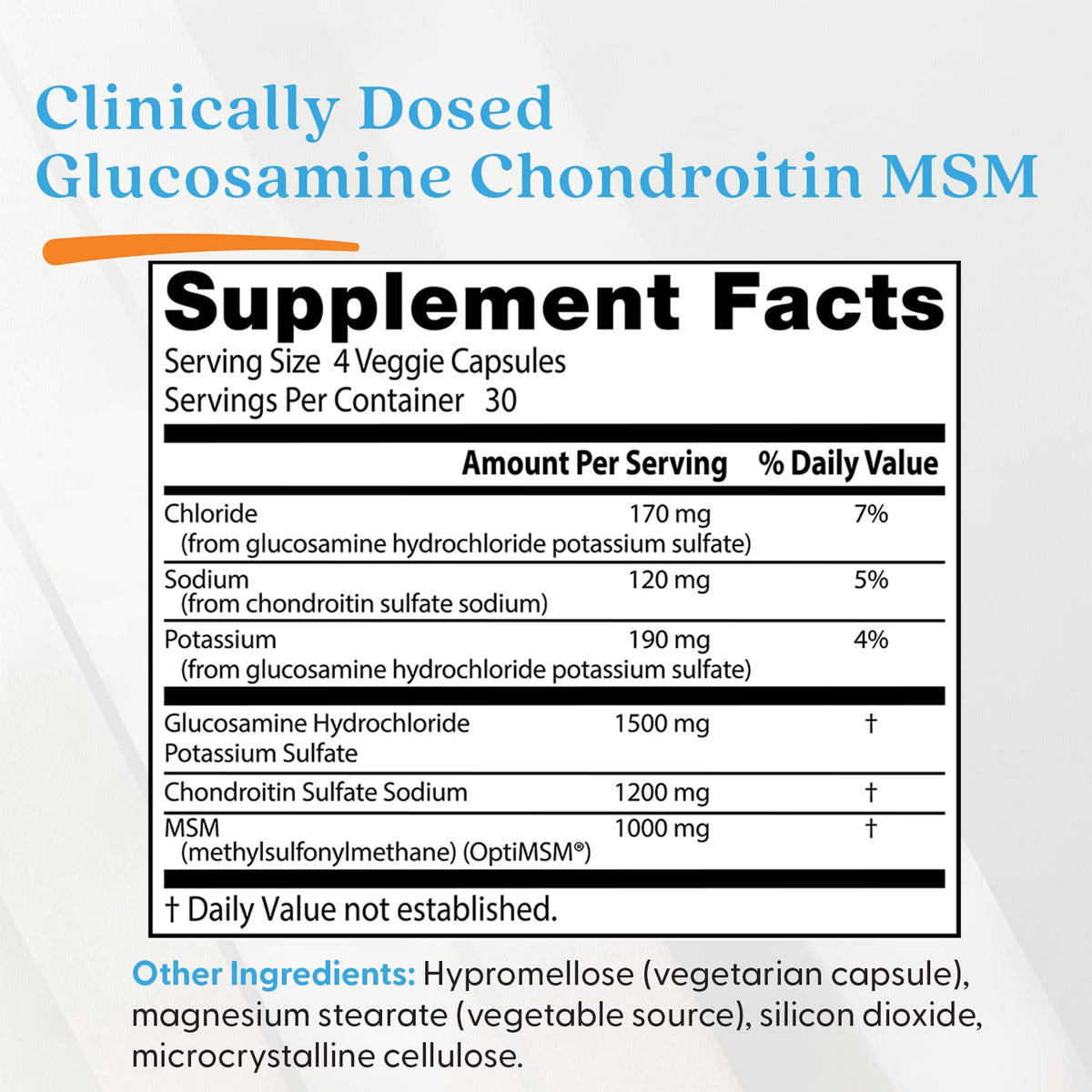 Dr Best Glucosamine Chondroitin MSM 120 Capsules