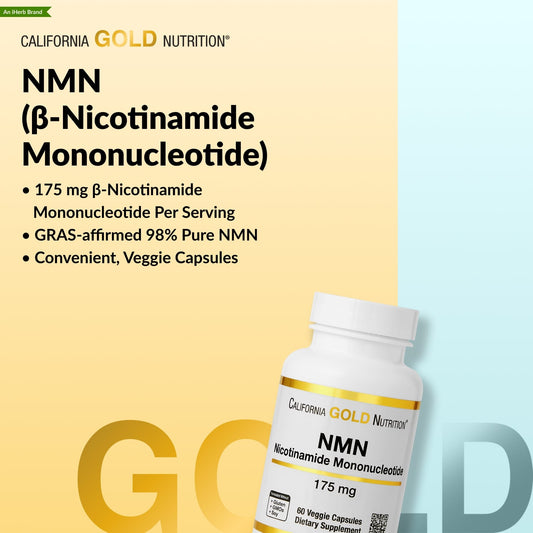 California Gold NMN 175 mg 60 Capsules