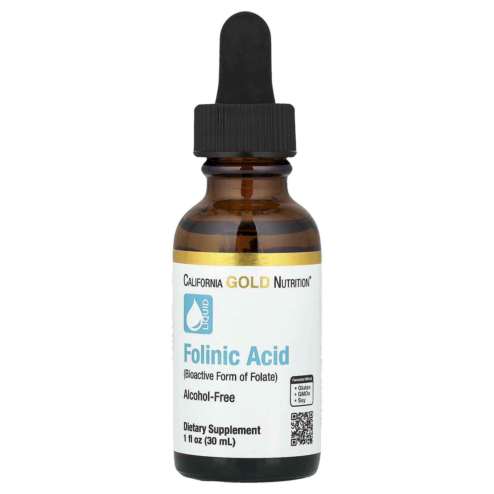 California Gold Folinic Acid Alcohol Free 30 ml