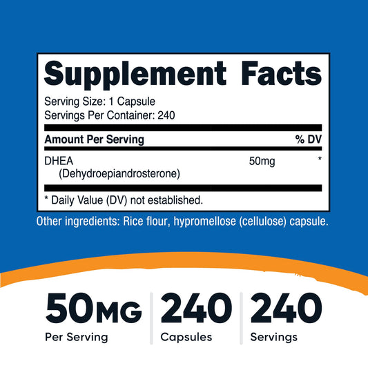 Nutricost DHEA 50 mg 240 Capsules