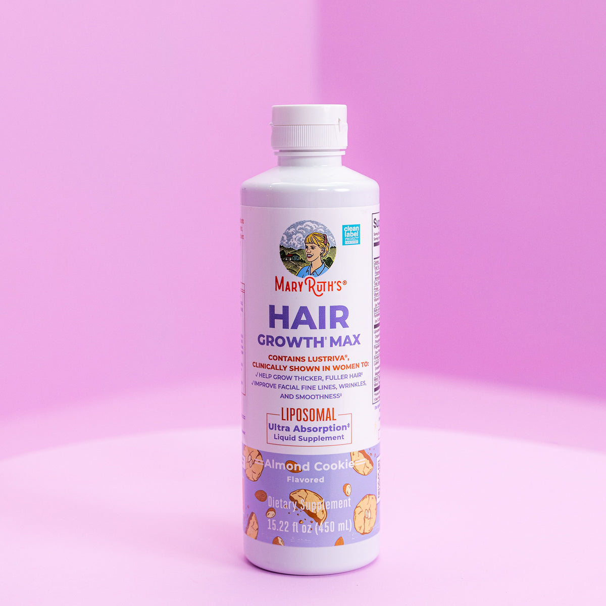 MaryRuths Hair Growth Max Liposomal Almond Cookie 450 ml