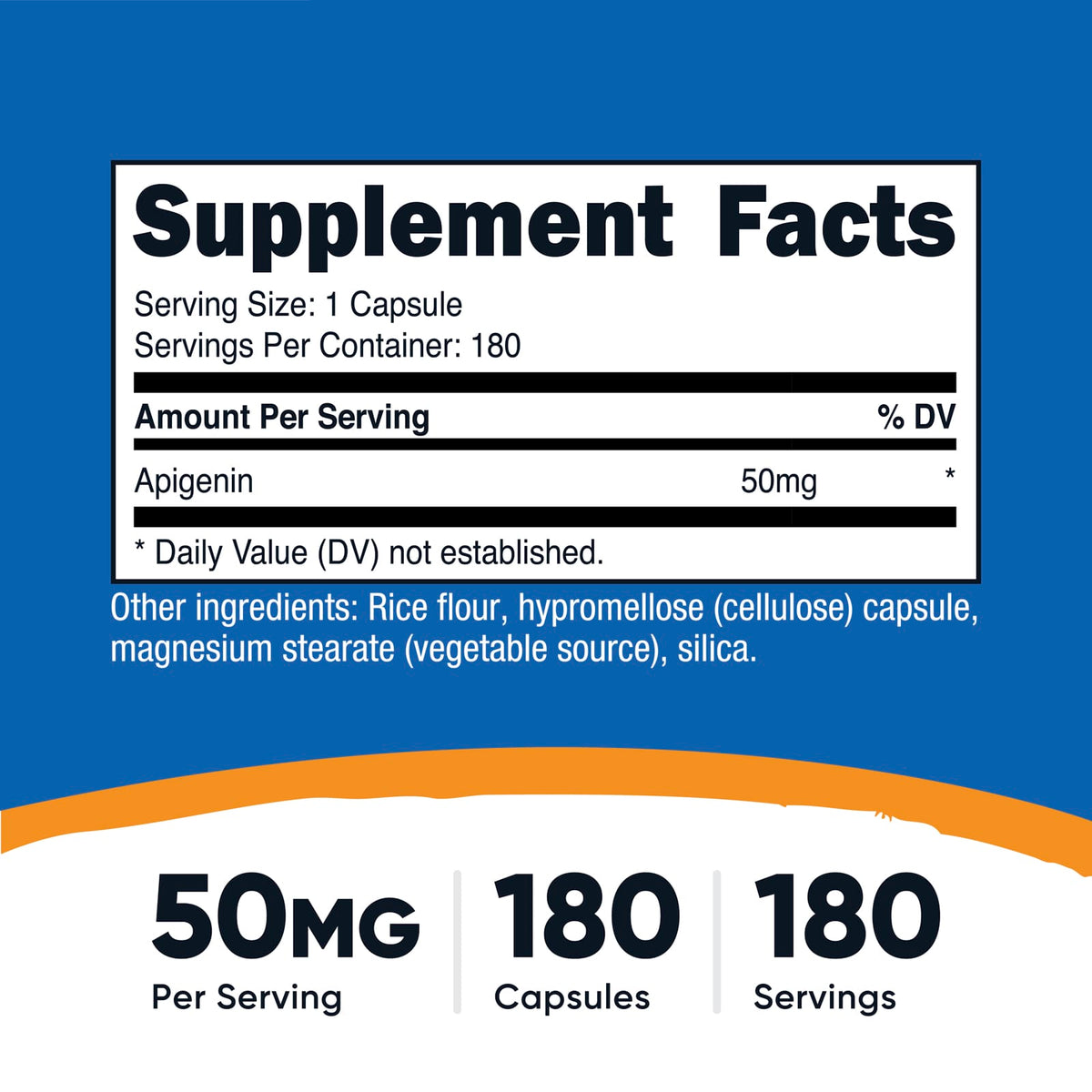 Nutricost Apigenin 50 mg 180 Capsules