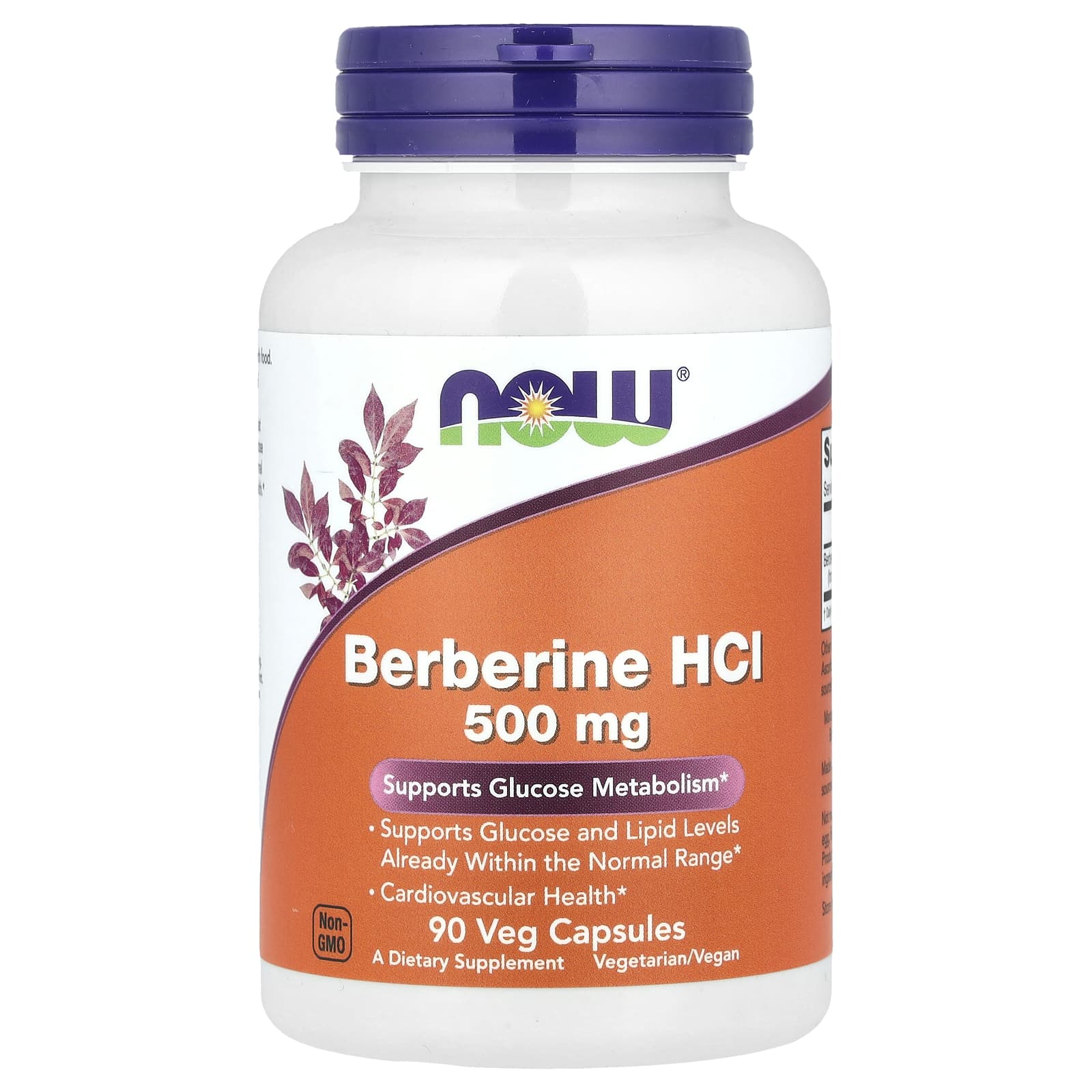 NOW Berberine HCl 500 mg 90 Capsules