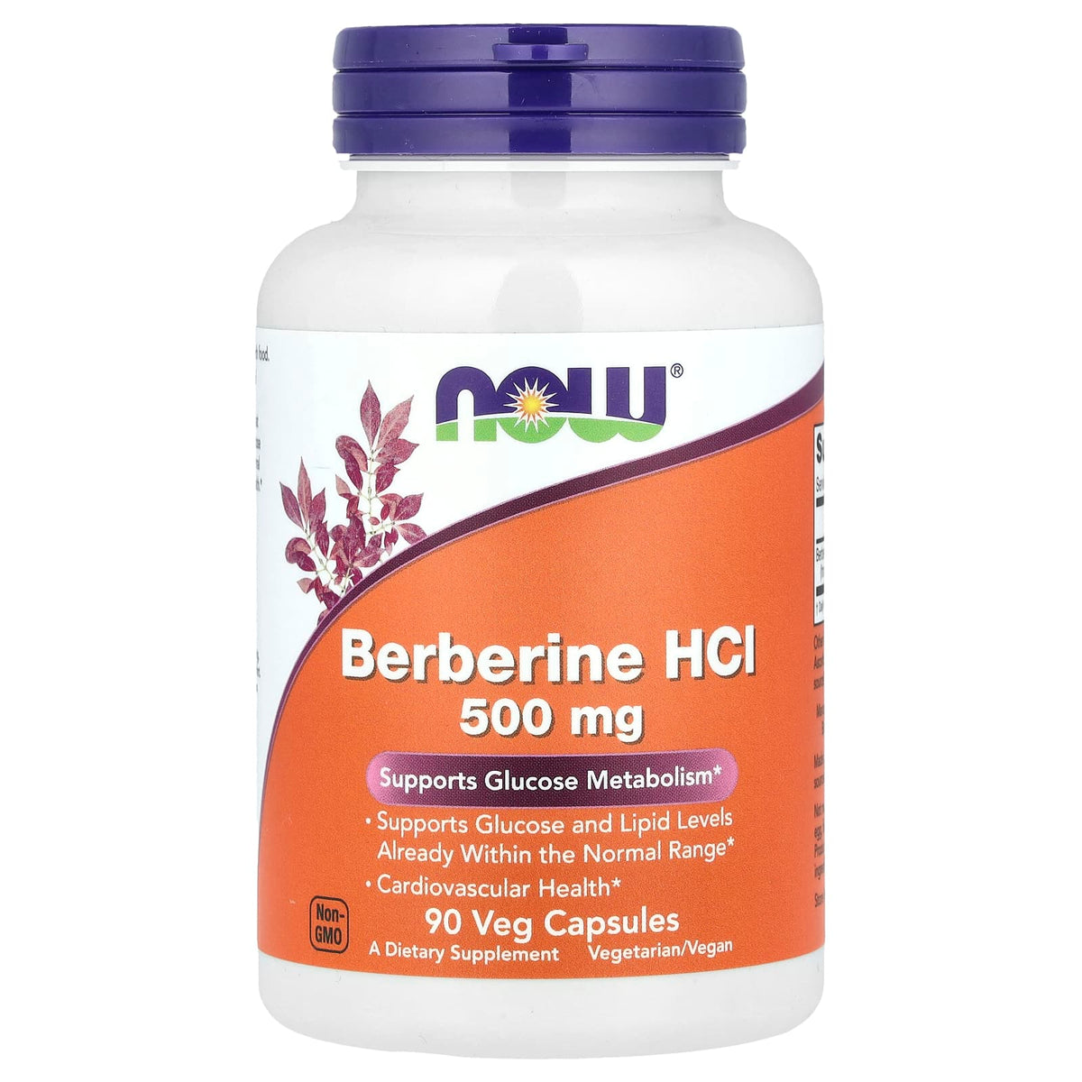 NOW Berberine HCl 500 mg 90 Capsules