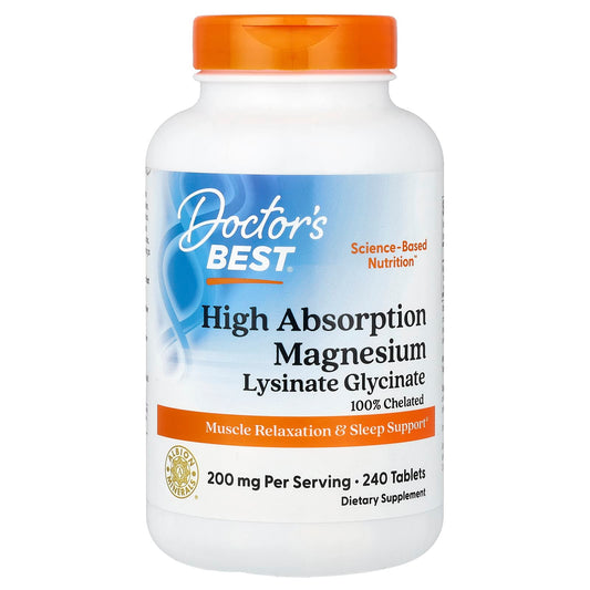 Dr Best Magnesium Lysinate Glycinate 100 mg 240 Tablets