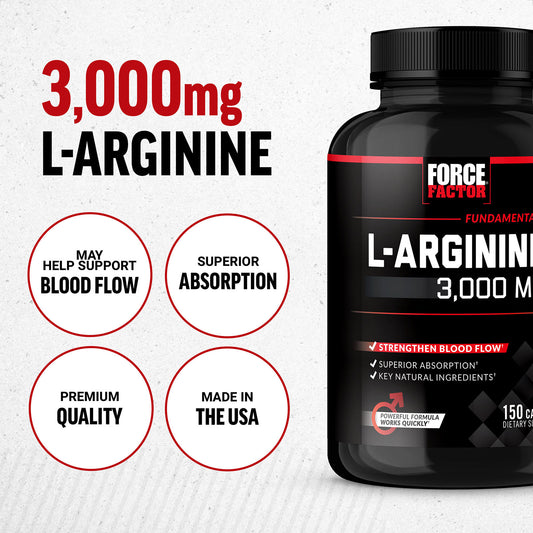 Force Factor L-Arginine 150 Capsules