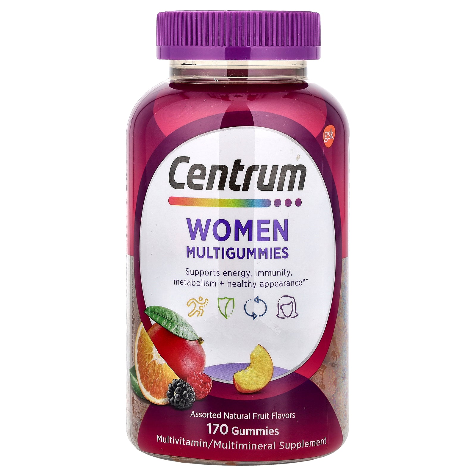 Centrum Women مالتي فيتامين نسائي، 170 حلوى