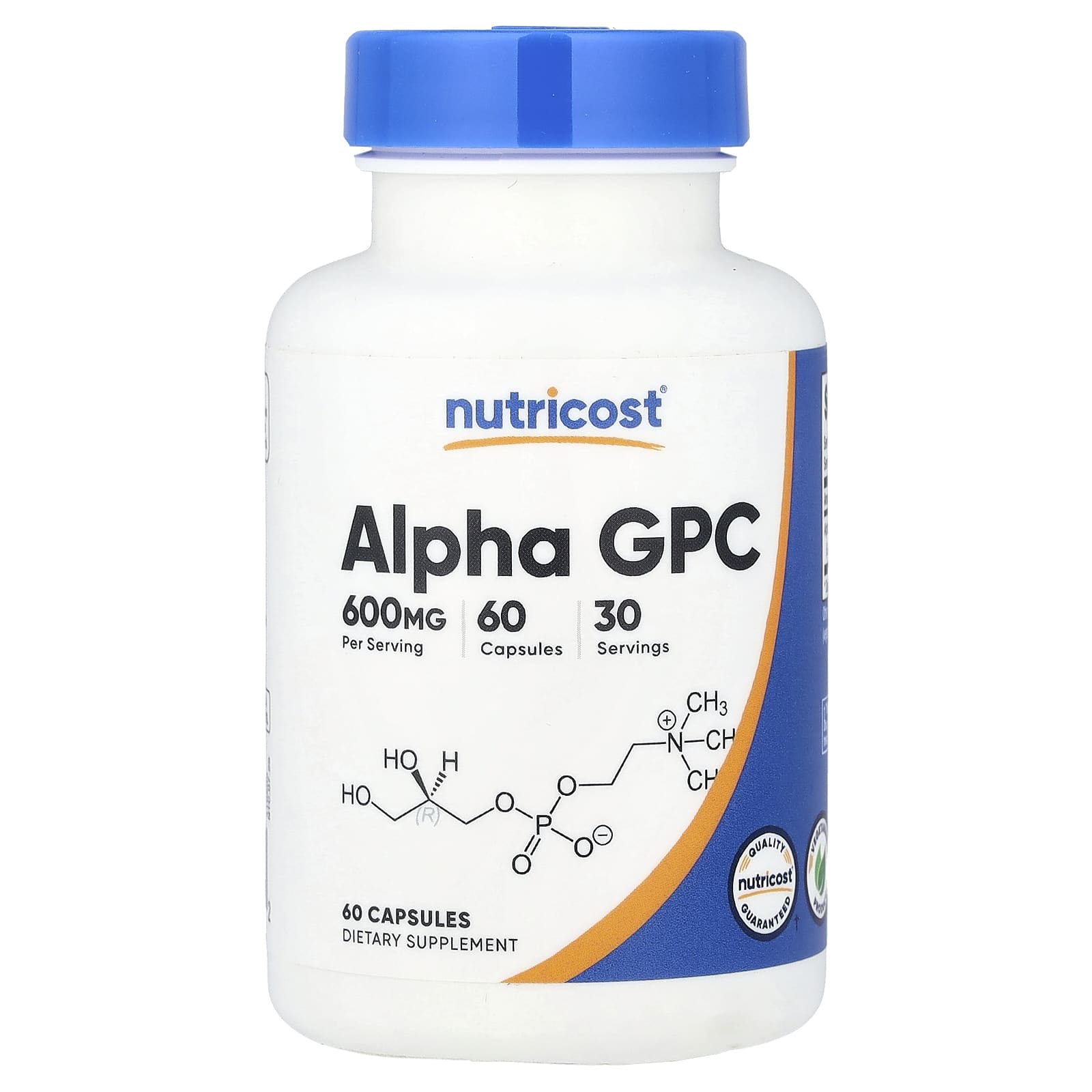 Nutricost Alpha GPC 600 mg 60 Capsules