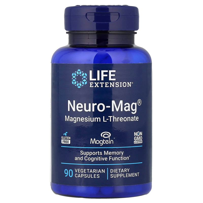 Life Extension Neuro-Mag مغنيسيوم إل-ثريونات 48 ملجم، 90 كبسولة