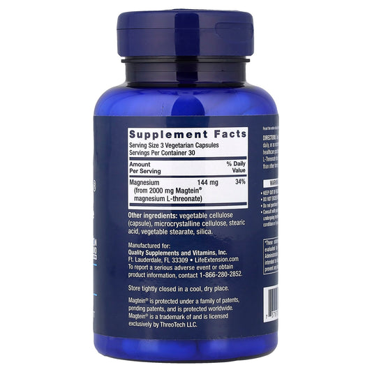 Life Extension Neuro-Mag Magnesium L-Threonate 48 mg 90 Capsules