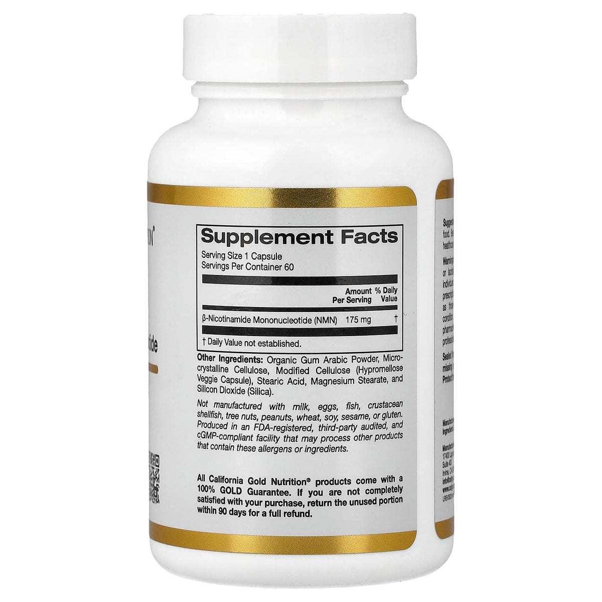 California Gold NMN 175 mg 60 Capsules