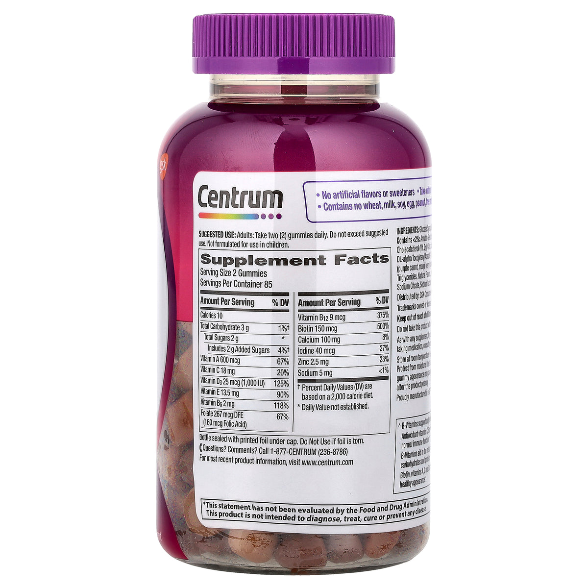 Centrum Women مالتي فيتامين نسائي، 170 حلوى — صورة 2