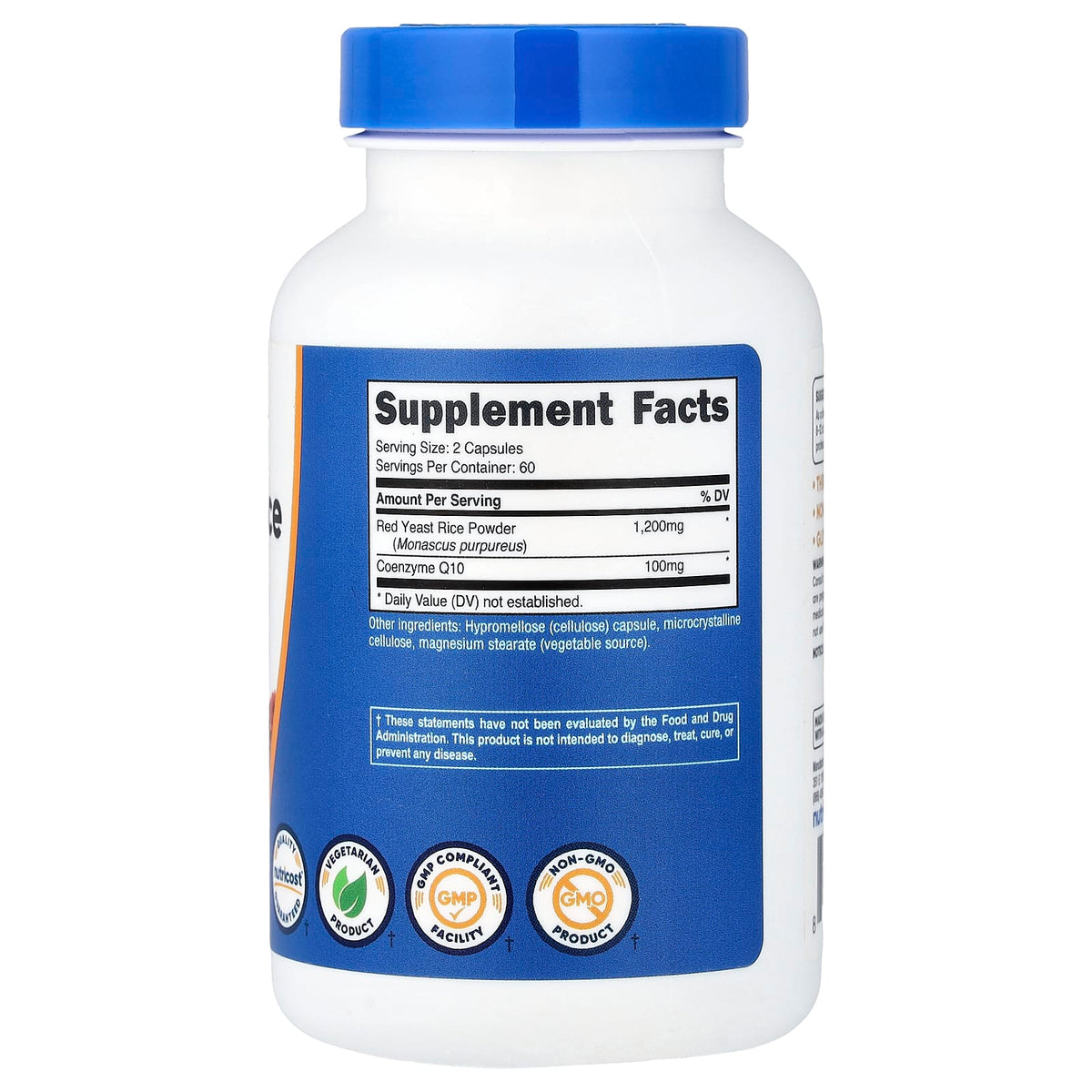 Nutricost Red Yeast Rice With CoQ10 120 Capsules