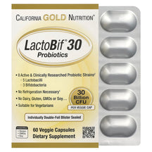 California Gold LactoBif 30 Probiotics 30 Billion CFU 60 Capsules