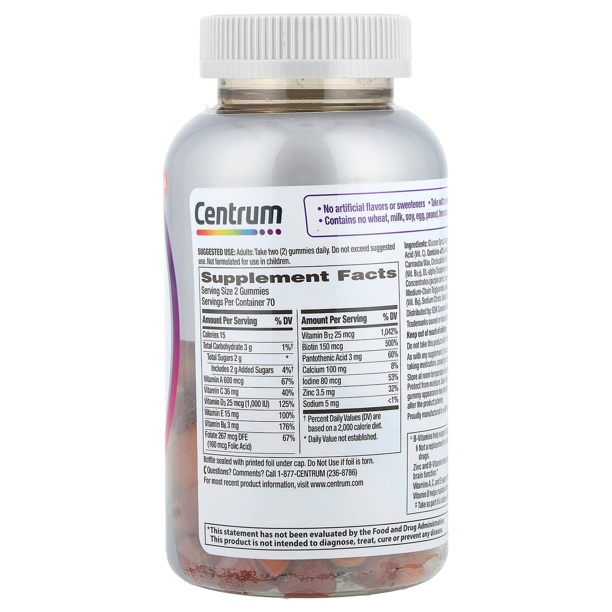 Centrum Women 50+ MultiGummies 140 Gummies