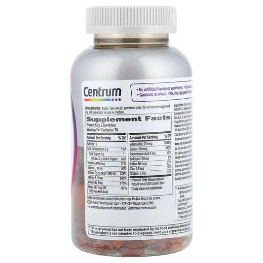 Centrum Women 50+ MultiGummies 140 Gummies