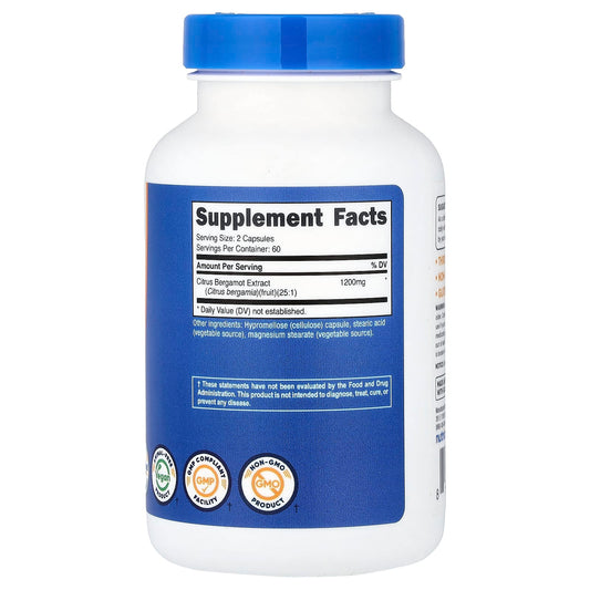 Nutricost Citrus Bergamot 600 mg 120 Capsules