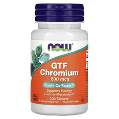 NOW GTF Chromium 200 mcg 100 Tablets