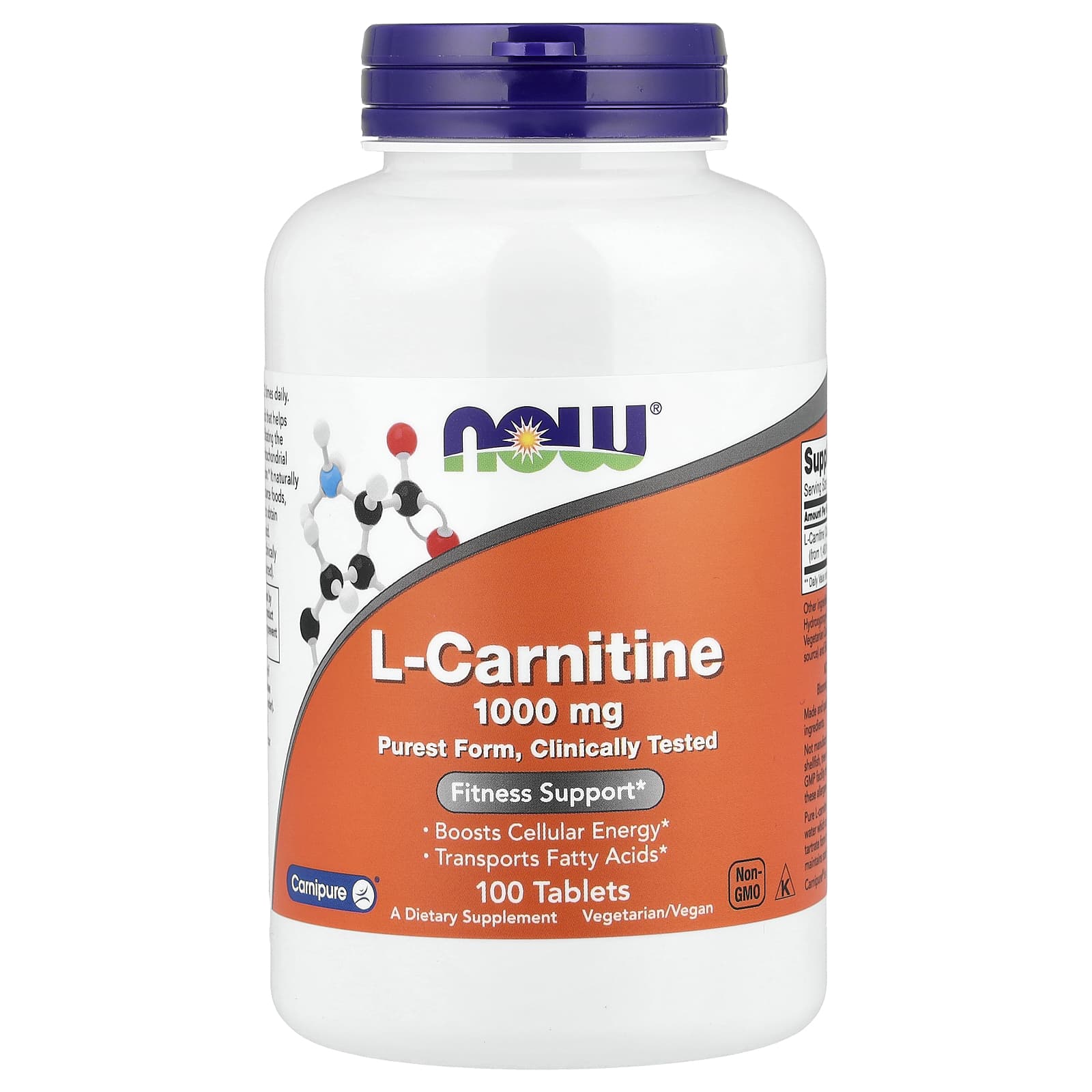 NOW L-Carnitine 1000 mg 100 Tablets